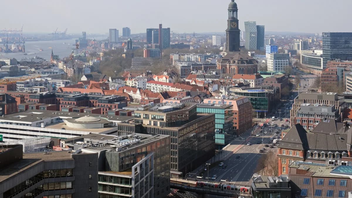 Stadtansicht von Hamburg